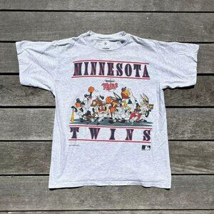 Vintage Warner Bros Minnesota Twins Tee Shirt 1993 Reprint Unisex